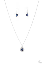 Load image into Gallery viewer, Paparazzi ~ Vintage Validation ~ Blue Pendant Necklace Set