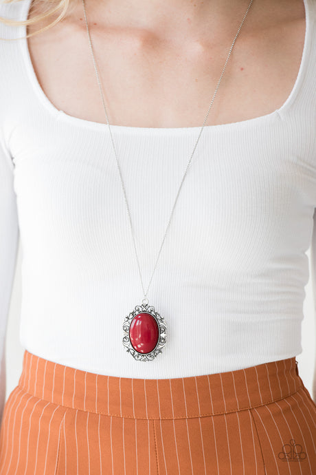 Paparazzi ~ Vintage Vanity ~ Red Necklace Set