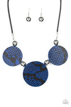 Load image into Gallery viewer, Paparazzi ~ Viper Pit ~ Blue Necklace Set