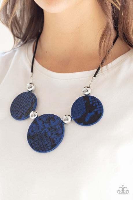Paparazzi ~ Viper Pit ~ Blue Necklace Set