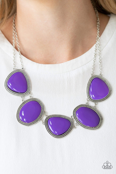 Paparazzi ~ Viva La VIVID ~ Purple Necklace Set