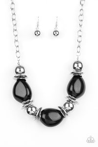 Paparazzi ~ Vivid Vibes ~ Black Necklace Set