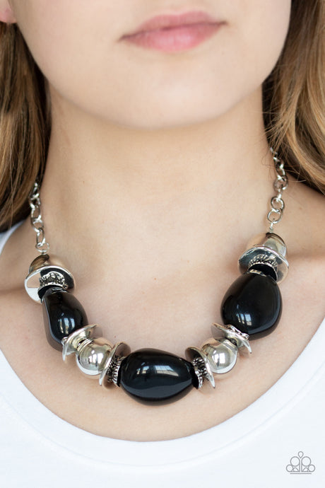 Paparazzi ~ Vivid Vibes ~ Black Necklace Set