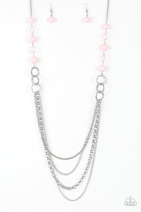 Paparazzi ~ Vividly Vivid ~ Pink Necklace Set