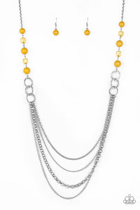 Paparazzi ~ Vividly Vivid ~ Yellow Necklace Set