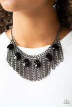 Load image into Gallery viewer, Paparazzi ~ Vixen Conviction ~ Black Necklace Set