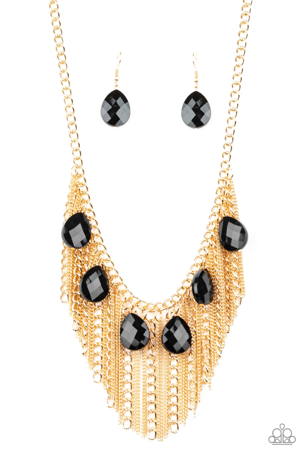 Paparazzi ~ Vixen Conviction ~ Gold Necklace Set