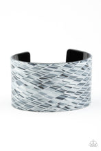 Load image into Gallery viewer, Paparazzi ~ Vogue Revamp ~ Silver Acrylic Cuff Bracelet