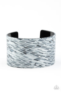 Paparazzi ~ Vogue Revamp ~ Silver Acrylic Cuff Bracelet