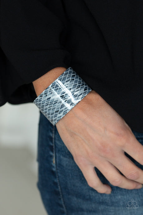 Paparazzi ~ Vogue Revamp ~ Silver Acrylic Cuff Bracelet