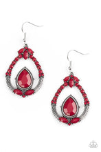 Load image into Gallery viewer, Paparazzi ~ Vogue Voyager ~ Red Earrings