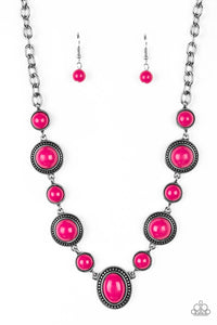 Paparazzi ~ Voyager Vibes ~ Pink Necklace Set