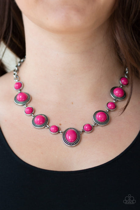Paparazzi ~ Voyager Vibes ~ Pink Necklace Set