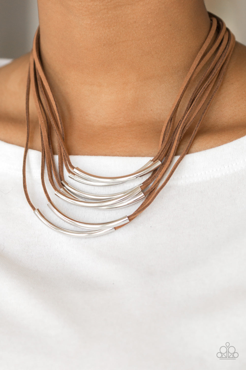 Paparazzi ~ Walk The WALKABOUT ~ Brown Necklace Set