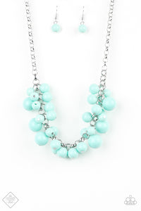 Paparazzi ~ Walk This BROADWAY ~ Blue Necklace and Bracelet Set (Fashion Fix Exclusive)