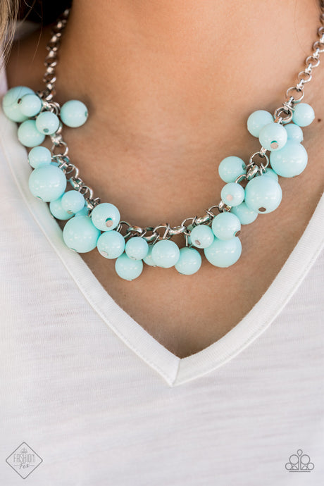 Paparazzi ~ Walk This BROADWAY ~ Blue Necklace and Bracelet Set (Fashion Fix Exclusive)