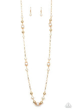 Load image into Gallery viewer, Paparazzi - Wall Street Waltz - Gold Pearl Necklace - Klassy Jewelz Boutique