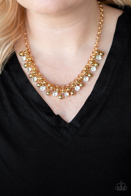 Paparazzi ~ Wall Street Winner ~ Gold Necklace Set