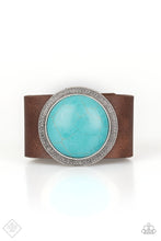 Load image into Gallery viewer, Paparazzi ~ Wander On Repeat ~ Blue Turquoise Stone Bracelet (Fashion Fix Exclusive)