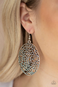 Paparazzi ~ Way Out of Line ~ Silver Earrings