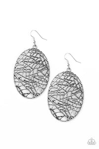 Paparazzi ~ Way Out of Line ~ Silver Earrings