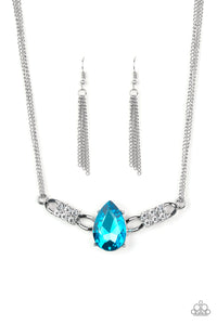 Paparazzi ~ Way To Make An Entrance ~ Blue Necklace Set