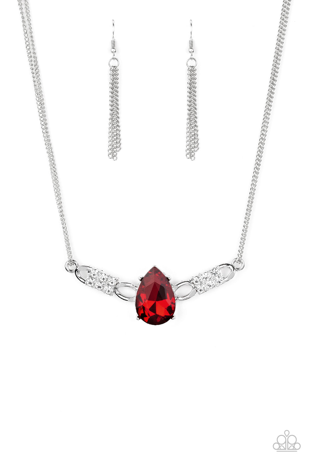 Paparazzi ~ Way To Make An Entrance ~ Red Necklace Set