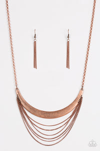 Paparazzi ~ Way Wayfarer ~ Copper Necklace Set
