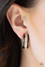Load image into Gallery viewer, Paparazzi - Wealthy Living - Gold Clip-On Earrings - Klassy Jewelz Boutique
