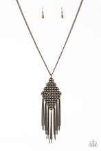 Load image into Gallery viewer, Paparazzi ~ Web Design ~ Brass Necklace Set