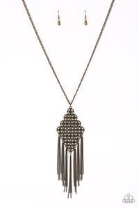 Paparazzi ~ Web Design ~ Brass Necklace Set
