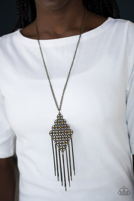 Paparazzi ~ Web Design ~ Brass Necklace Set