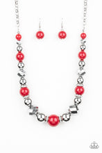 Load image into Gallery viewer, Paparazzi ~ Weekend Party ~ Red Necklace Set