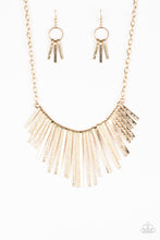 Load image into Gallery viewer, Paparazzi ~ Welcome To The Pack ~ Gold Necklace Set