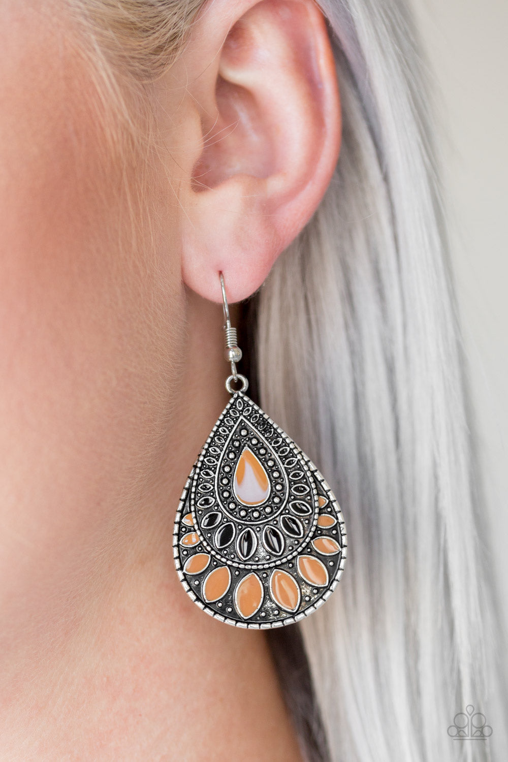 Paparazzi ~ Westside Wildside ~ Brown Earrings