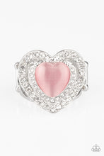 Load image into Gallery viewer, Paparazzi ~ What The Heart Wants ~ Pink Ring with Stretchy Band