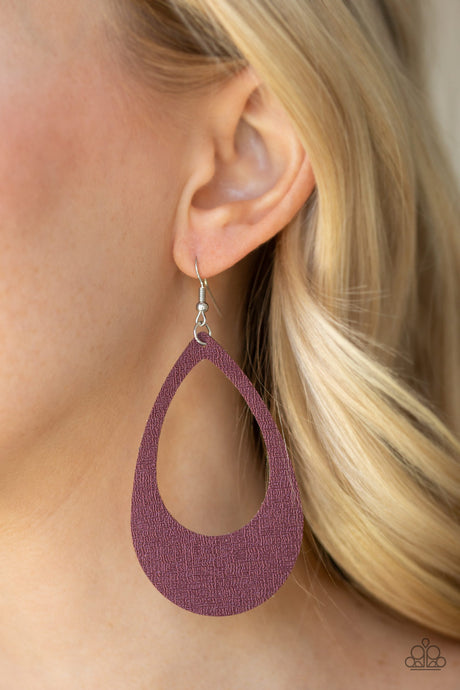 Paparazzi ~ What a Natural ~ Purple Earrings