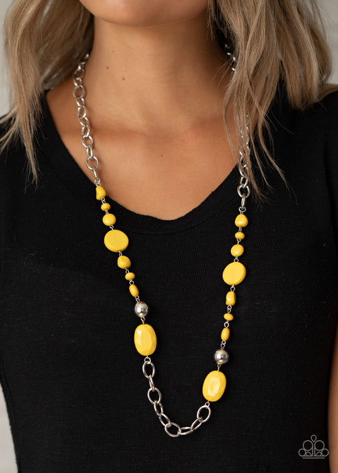 Paparazzi ~ When I GLOW Up ~ Yellow Necklace Set