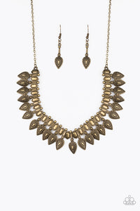 Paparazzi ~ When The Hunter Becomes The Hunted ~ Brass Necklace Set