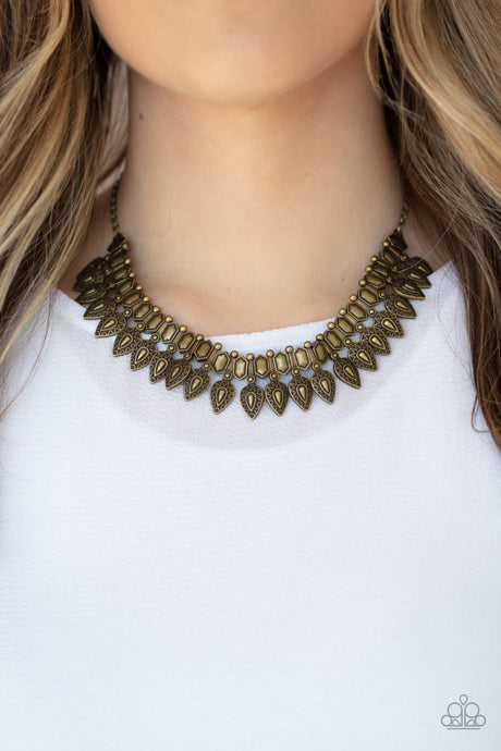 Paparazzi ~ When The Hunter Becomes The Hunted ~ Brass Necklace Set