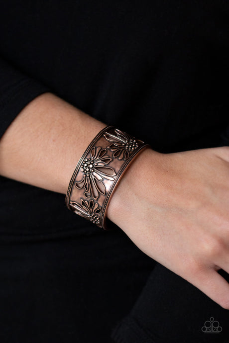 Paparazzi ~ Where The WILDFLOWERS Are ~ Copper Cuff Bracelet