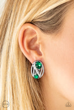 Load image into Gallery viewer, Paparazzi - Where&#39;s The FIREWORK? - Green Clip On Earrings - Klassy Jewelz Boutique