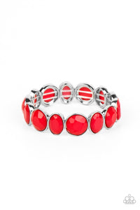 Paparazzi ~ Delectable Daydream ~ Red Necklace and Bracelet Set