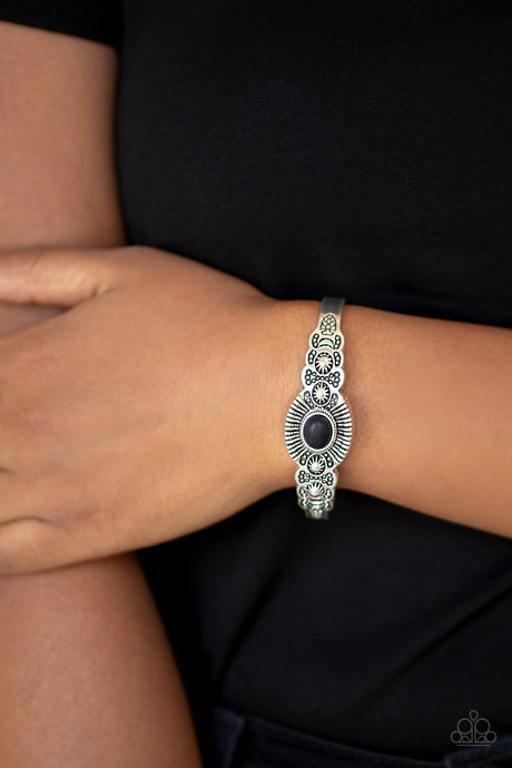 Paparazzi ~ Wide Open Mesas ~ Black  Cuff Bracelet