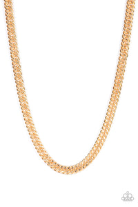 Paparazzi ~ Winners Circle ~ Men's Gold Urban Necklace
