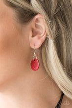 Load image into Gallery viewer, Paparazzi ~ Wonderfully Walla Walla ~ Red Wooden Bead Necklace Set