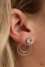 Load image into Gallery viewer, Paparazzi - Word Gets Around - White Post Earrings - Klassy Jewelz Boutique