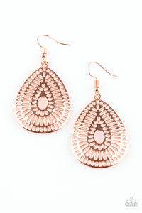 Paparazzi ~ You Look GRATE! ~ Copper Earrings