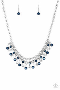 Paparazzi ~ You May Kiss the Bride ~ Blue Pearl Necklace Set