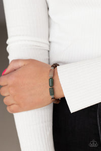 Paparazzi ~ ZEN Most Wanted ~ Brown Urban Bracelet